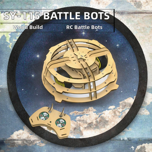 SY-115 Kit de jeu éducatif STEM en bois 3D pour robots de combat télécommandés DIY, jouets éducatifs d'ingénierie électrique, ensemble de cadeaux - Product Image 2
