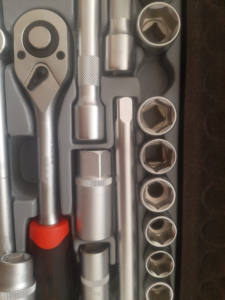 Jeu de douilles GTY de haute qualité CR-V 24 pièces 1/2 po, boîte métallique, qualité taïwanaise, clé à cliquet, poignée rapide, jeu d'outils à main, kits de mécanicien - Product Image 5