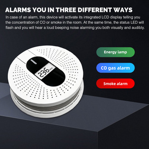 <strong>Smoke</strong> And Co Combined <strong>Detectors</strong> Alarm <strong>Smoke</strong> And Carbon Monoxide <strong>Detector</strong> <strong>With</strong> LCD Display - Product Image 5