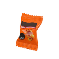Bonbons moelleux à la loquat à centre liquide, bonbons gélifiés apaisants pour la gorge fourrés à la pâte de poire