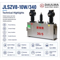 Transformateur combiné CT/VT 10 kV JLSZV8-10W34-35 200/5A Classe 0.2S Boîtier de mesure Achat industriel B2B