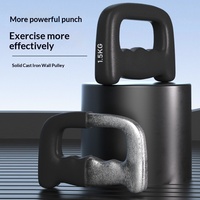 Haltères de boxe en fonte recouverts de caoutchouc, poids pour les mains pour hommes et femmes, entraînement de fitness à domicile