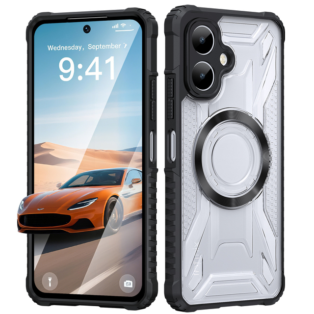 TPU+PC Infinix Armor Design Magnetic Anti-Fingerprint Shockproof Mobile Phone Case Wholesale Full-Link 5G Note 40 Smart 10