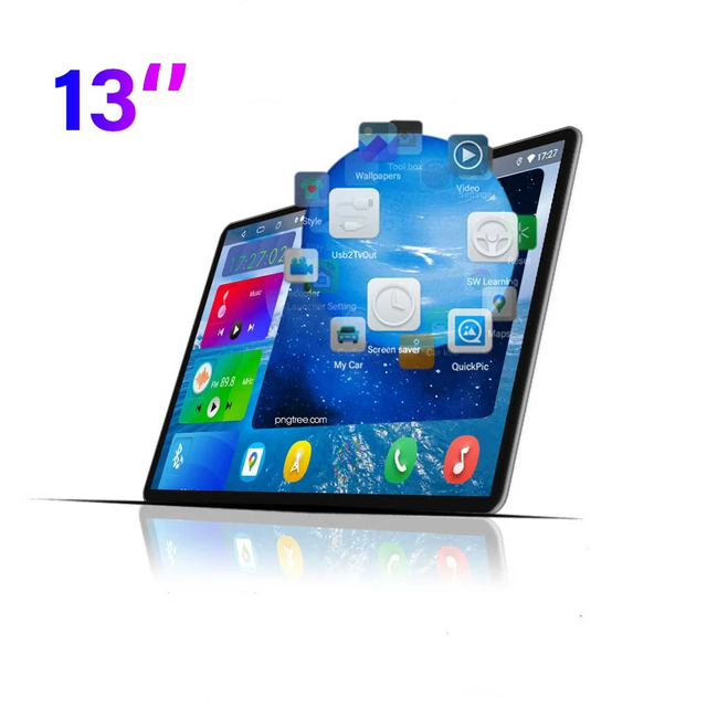 13 Inch Car Radio 2 Din Android 2K Touch Screen Auto Multimedia Player