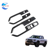 Panneau de commande de lève-vitre intérieur en fibre de carbone ABS pour BYD Shark 6, accessoires de modification intérieure