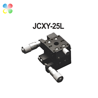 Plateforme de positionnement manuelle XY C&K Minitype 25*25mm avec guides à rouleaux croisés et micromètre pour applications optiques