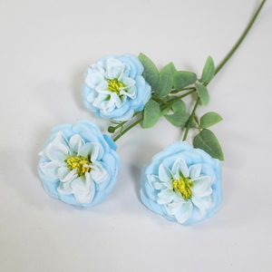 Fleurs artificielles en soie série bleue, haut de gamme, réalistes, bouquets faits main pour événements de mariage, fleurs d'allée, décoration intérieure - Product Image 6