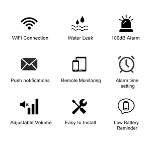 เซ็นเซอร์ตรวจจับการรั่วไหลของน้ำแบบ Wifi ยี่ห้อ Tuya รุ่นใหม่ พร้อมระบบแจ้งเตือนผ่านแอพพลิเคชั่น - Product Image 5