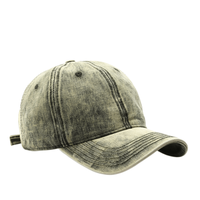 Cappellino da Baseball in Cotone Lavato Vintage a 6 Pannelli, Colore Unico, Logo Personalizzato, Ricamo 3D, Stile Retrò