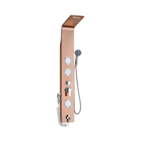 Nouvelle conception Panneau de douche doré 304 Panneau de douche Cascade Panneau de douche de salle de bain