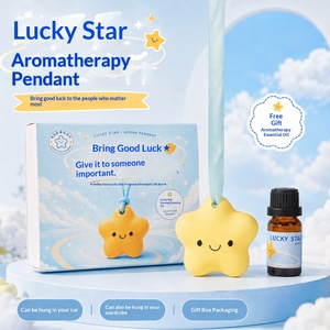 กล่องของขวัญแท็บเล็ตอโรมาเธอราพี ลัคกี้สตาร์ จี้อโรมาเธอราพีจากยิปซัม น้ำหอมปรับอากาศในรถยนต์ ของขวัญเพื่อนซี้ที่สวยงาม - Product Image 6