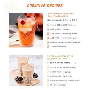 Ingrédients pour bubble tea certifiés HACCP, sirop aromatisé au thé vert au jasmin pour cocktails. - Product Image 4