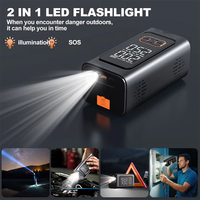 Batterie externe multifonctionnelle 4 en 1 portable 6000 mAh avec pompe à air, compresseur d'air, gonfleur de pneus et démarreur de voiture