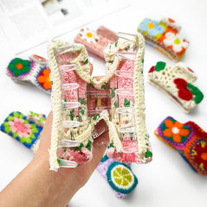 กิ๊บหนีบผมแบบหนีบผมสำหรับงานปาร์ตี้สุดหรูอุปกรณ์เสริมผมถักแบบเรียบง่ายของฝรั่งเศส - Product Image 5