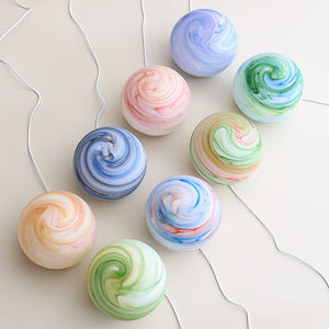 Lámpara de Planeta de bola de cristal Circular de luz de luna de 16cm, Aurora giratoria con nubes de Saturno, estrellas marinas, decoración de Río para dormitorio - Product Image 1