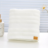 Ensemble de serviettes de bain 3pcs Premium de haute qualité 100% coton Soft Family Large Pure Plain Face Hand Hair Towels