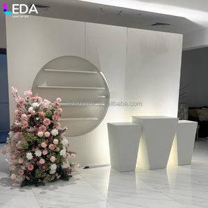 LEDA Panneau Mural de Présentation en Acrylique Blanc Moderne de Haute Qualité pour Fêtes et Mariages en Extérieur, Présentoir de Réception - Product Image 3