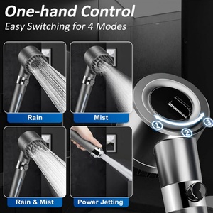 High Pressure Shower Head Massage and Skin Beauty Multifunctional Massage Shower <b>Set</b> Shower Head with Handheld Replacement - Product Image 5