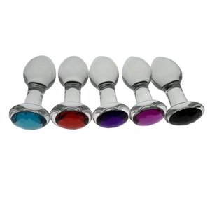 Juego de Tapones Anales de Cristal Transparente de Alta Calidad para Adultos, Regalo BDSM, <span class=keywords><strong>Dilatador</strong></span>, Joyería de Cristal para Mujeres, Tapón Anal de Cristal - Product Image 1
