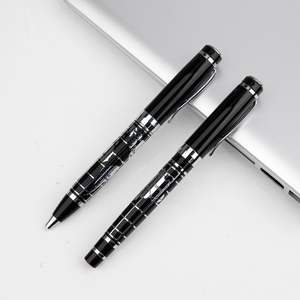 Stylo bille en métal avec logo personnalisé, carte du monde, noir et argent, cadeau promotionnel pour le bureau, stylo de promotion pour les entreprises, vente en gros - Product Image 5