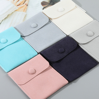WEIMEI Eco Logo personnalisé velours daim microfibre pour avec bijoux insérer emballage boucle d'oreille cadeau sac pochette à bijoux
