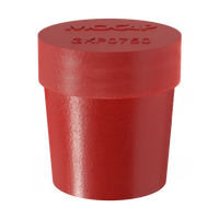 Bouchon de tuyau en cuivre moulé par injection MOCAP GKP0188RD1 type L et M, usage général, rouge, pour tuyau PE