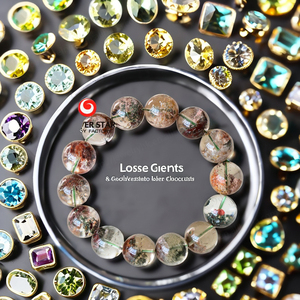 Bracelet en quartz rutilé naturel multicolore de forme ronde Forever Star 6-16 mm Chine & Guatemala - Product Image 6