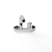 Robinet de cuisine moderne en alliage de zinc, mitigeur monocommande eau chaude et froide avec cartouche céramique, 2 trous, finition chromée