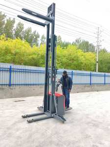 ऊर्ध्वाधर ड्राइव वाड स्व-चालित पूरी तरह से इलेक्ट्रिक फोर्कलिफ्ट स्टेकर लीड-एसिड बैटरी पॉलीयूरेथेन टायर इलेक्ट्रिक साइड शिफ्टर - Product Image 3