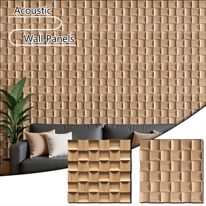 Hiện Đại Mô Hình Hình Học Dễ Dàng Cài Đặt Akupanel PVC Veneer <span class=keywords><strong>MDF</strong></span> Bảng Tường 3D Mosaic Acoustic Tường Bảng Điều Chỉnh Cho Nhà Studio - Product Image 1