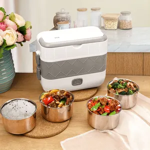 Tragbare Heizung Food Warmer Lunch Box, Selbst heizende elektrische Lunchbox für zu Hause und im Büro