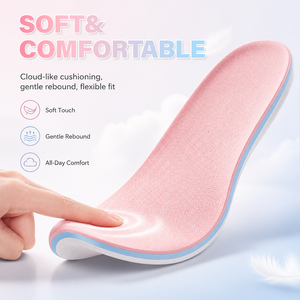 Wholesale PU Gel Anti-Fatigue Arch Support Shock Absorbing Shoe <b>Inserts</b> Insoles BSCI Certified 5 Sizes <b>for</b> Running Sports - Product Image 5