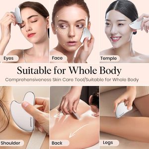Herramienta de Masaje Gua Sha de Acero Inoxidable Premium, Rodillo Facial de Hielo para una Relajación Óptima, Cuidado de la Piel, Uso Doméstico - Product Image 5