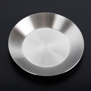 Stainless Steel Condiment Dishes Round 304 Metal Side Plates For Korean <b>BBQ</b> Restaurant Use - Product Image 3