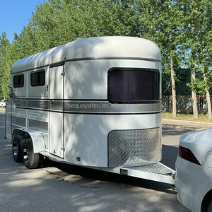Remolque de transporte de <span class=keywords><strong>caballos</strong></span> de piso antideslizante profesional asequible ADR compatible con seguridad de <span class=keywords><strong>3</strong></span> <span class=keywords><strong>caballos</strong></span> - Product Image 2