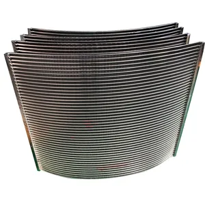 Stainless steel 304 316L Curved Profile wedge Wire filter Screen Welded sieve wedge bend wire screen