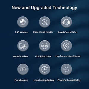 Offerta speciale di fabbrica SX10 nuovo microfono Lavalier Wireless microfono a lunga resistenza microfono per vlog chiesa discorso - Product Image 2