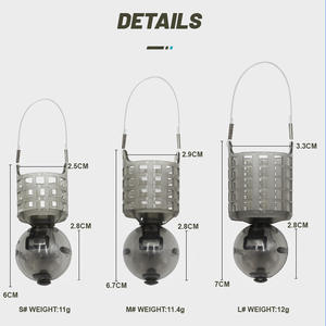 WEIHE 11G-12G Mangeoire de pêche à la carpe en plastique, boule flottante avec <span class=keywords><strong>cage</strong></span> à appâts de pêche à injection d'eau - Product Image 4