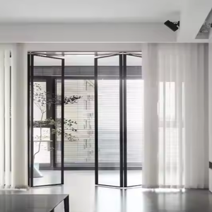 <span class=keywords><strong>Puerta</strong></span> plegable <span class=keywords><strong>de</strong></span> aluminio doble <span class=keywords><strong>de</strong></span> nuevo diseño personalizado para cocina, <span class=keywords><strong>baño</strong></span>, balcón, <span class=keywords><strong>vidrio</strong></span> plegable, <span class=keywords><strong>puerta</strong></span> <span class=keywords><strong>de</strong></span> <span class=keywords><strong>baño</strong></span> Interior plegable - Product Image 2