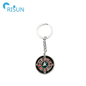 Fabrication de porte-clés de roue de <span class=keywords><strong>roulette</strong></span> en métal personnalisé Llavero jeu <span class=keywords><strong>Roulette</strong></span> de jeu Spinning Casino porte-clés <span class=keywords><strong>Roulette</strong></span> porte-clés - Product Image 2