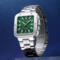 Montre-bracelet carrée pour homme CURREN 8479, calendrier, étanche, lumineuse, sport, quartz, montres pour hommes, acier inoxydable, montre pour homme Relogois