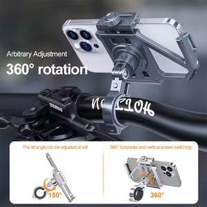 Support de téléphone portable en alliage d'aluminium durable avec rotation à 360 degrés pour moto Supports de téléphone portable pour moteur de vélo - Product Image 6