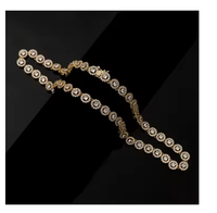 Collier de luxe en moissanite taille émeraude, haute clarté, étincelant, bijoux hip-hop, accessoire de mode tendance unisexe