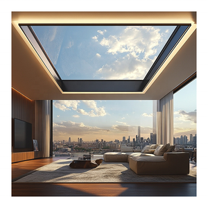 <span class=keywords><strong>Finestra</strong></span> a <span class=keywords><strong>Tetto</strong></span> in Alluminio a Doppio Vetro con Isolamento Termico Automatico Elettrico, Impermeabile ed Efficiente dal Punto di Vista Energetico, Design Moderno - Product Image 2