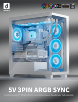 Enfriamiento por agua para computadora de escritorio, sistema de refrigeración líquida AIO para CPU Intel y AMD, 3 años de garantía.
