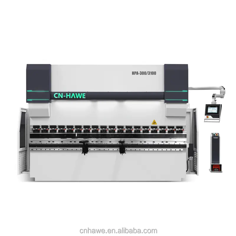 CNHAWE Sistema CNC de alta qualidade e melhor preço 300T3100 DA53T 6+1 Prensa dobradeira hidráulica