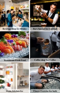 Máy làm đá viên nhai BLGC bán buôn 100kg-500kg với thùng đá tự làm sạch và dụng cụ xúc đá dành cho quán bar, cửa hàng trà - Product Image 6