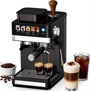 Machine à expresso avec moulin intégré, 20 bars, <span class=keywords><strong>cafetière</strong></span> tout-en-un avec mousseur à lait, fonction cold brew, 30 réglages de mouture - Product Image 1