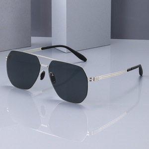 Gafas de sol polarizadas para pesca al aire libre para hombre, lentes de nailon UV400, montura cuadrada, color negro, KS-3825 - Product Image 4