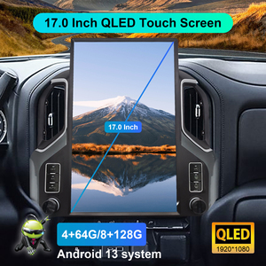 Nouvel autoradio de style Tesla, écran vertical Silverado, 8 Go de <span class=keywords><strong>RAM</strong></span>, 128 Go de ROM, autoradio avec commande au volant, navigation GPS, son DSP - Product Image 2
